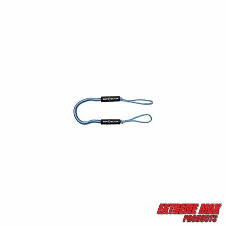 Extreme Max Extreme Max 3006.2749 BoatTector Bungee Dock Line Value 2-Pack - 5', Blue/White 3006.2749